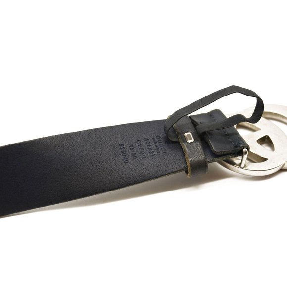 GUCCI Textured Calfskin Double G 40mm Belt 95 38 Dark Cocoa - Picture 8 of 11